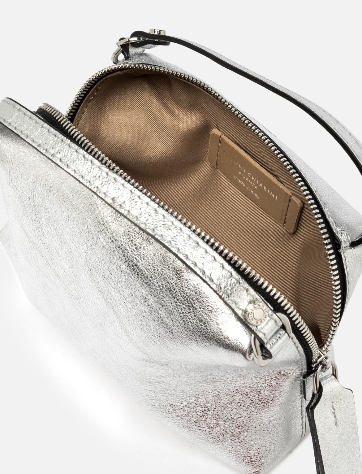 Borsa Alifa laminata argento BS8148 VNCMETARGENTO GIANNI CHIARINI 