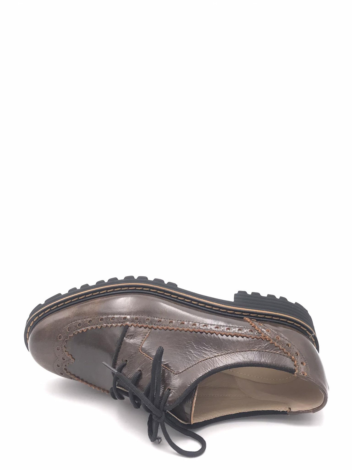 Scarpa allacciata Helena stile inglese marrone 082 MARRONE ZULIAN 