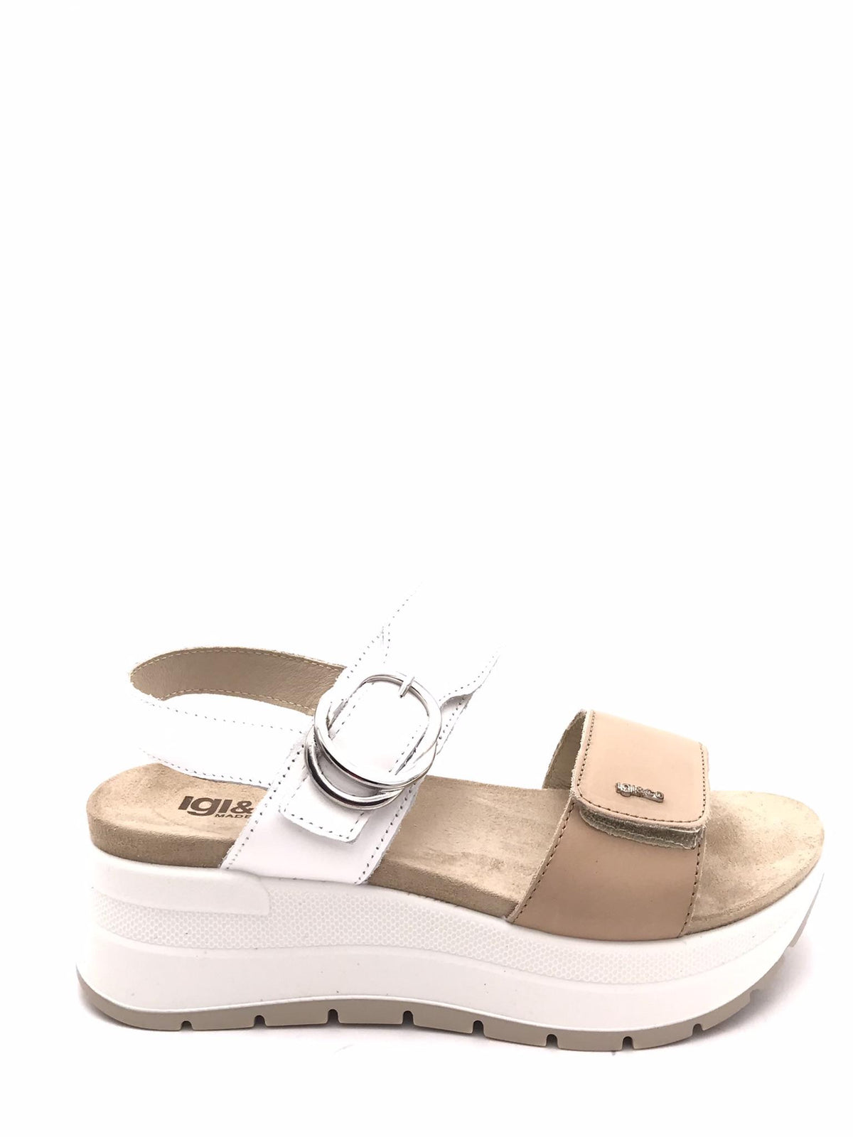 Sandalo donna Sirena castoro-bianco 7677600 BEIGE IGI&CO 