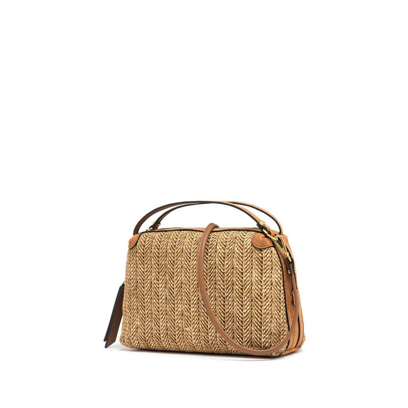 Borsa Alifa in raffia cuoio BS8788 PGLSPGCUOIO GIANNI CHIARINI 