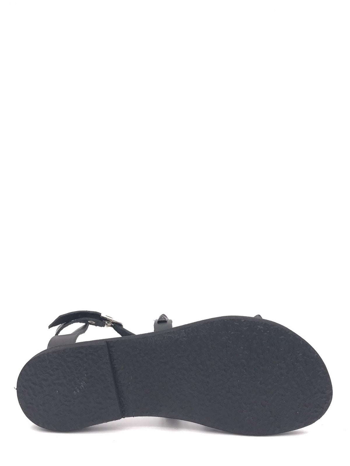 Sandali bassi iin pelle nera con talloncino e borchie 1162 NERO LE SALENTINE 