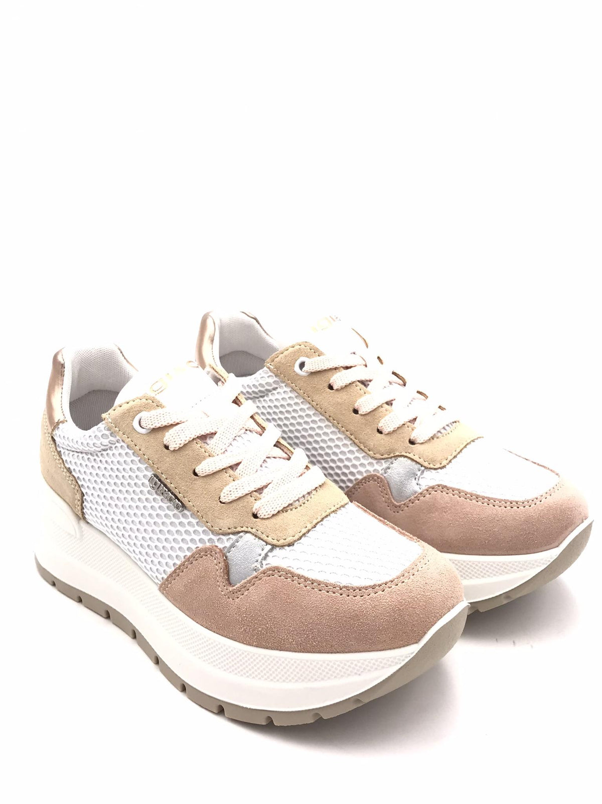 Sneakers donna Kola beige-rosa