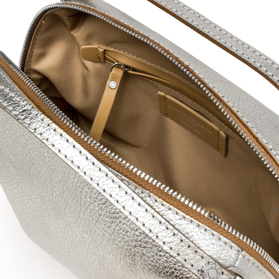 Borsa Alifa pelle laminata silver BS8148 ARGENTO GIANNI CHIARINI 