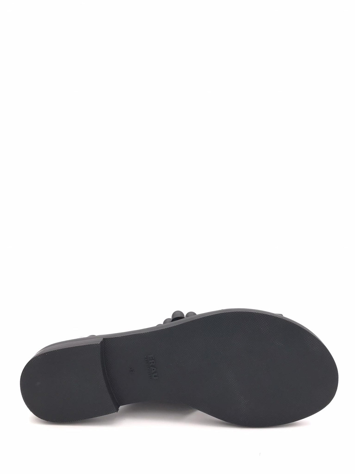Sandalo donna in pelle nera 85P9 NERO FRAU 