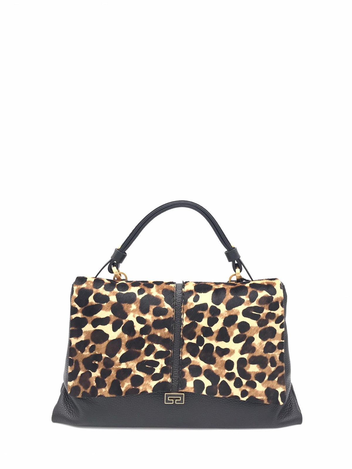 Borsa kendall media nera e cavallino leo 2735C NERO-LEO LORISTELLA 