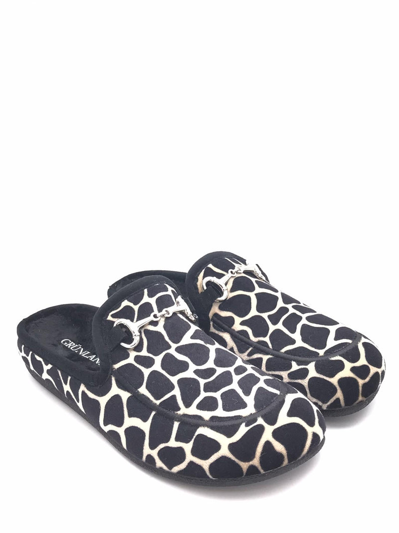 Ciabatta Gles in panno nero-multi CI1612 NERO-MULTI GRUNLAND 