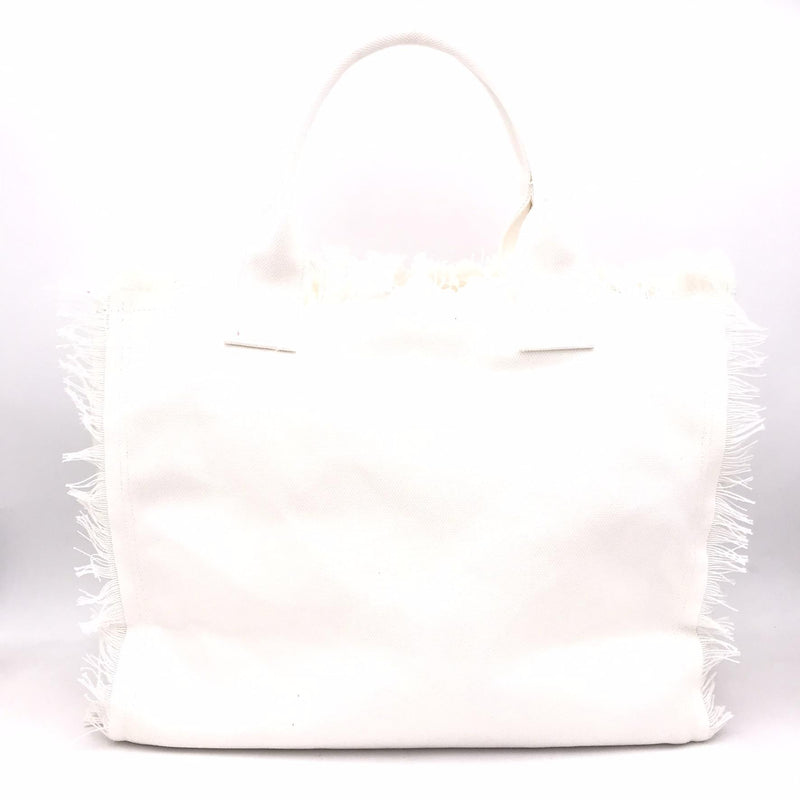 Borsa Canvas beach big bag bianca X35220 BIANCO SUN 68 
