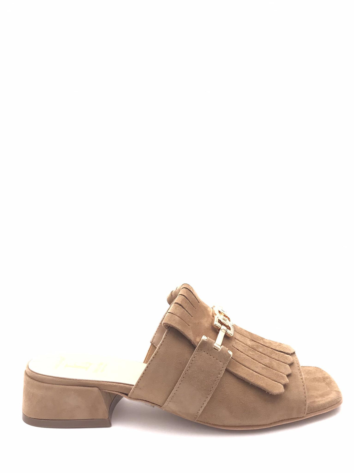 Ciabatta donna glass camoscio sella L246S CUOIO LUCA GROSSI 