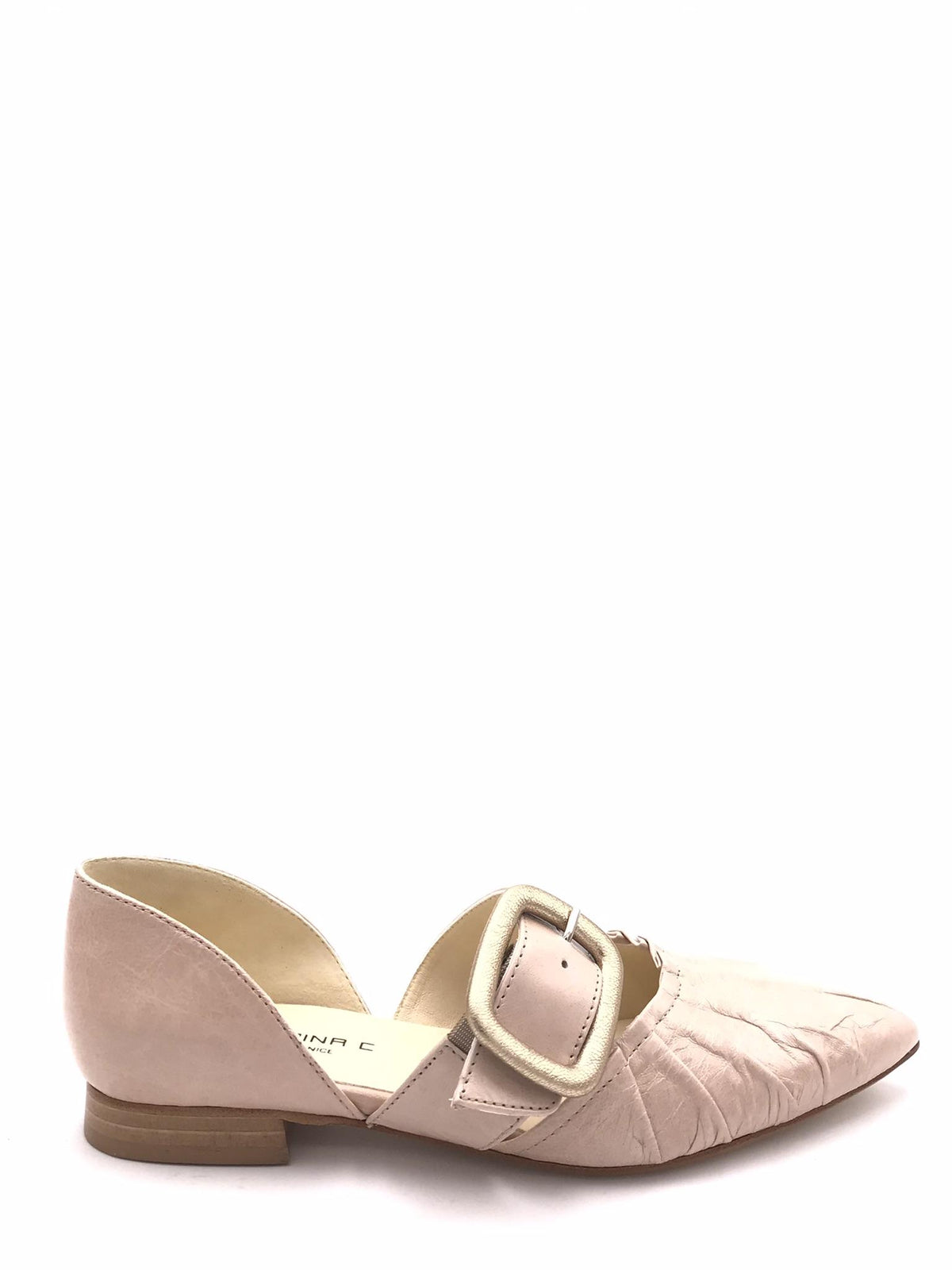 Ballerina punta-tallone in naplak cipria 2687 CIPRIA CATERINA C 