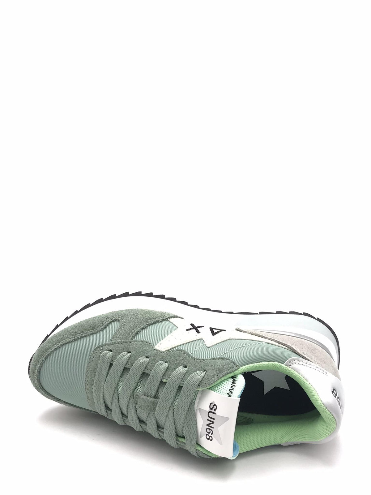 Sneakers Stargirl glitter logo verde salvia Z36214 SALVIA SUN 68 