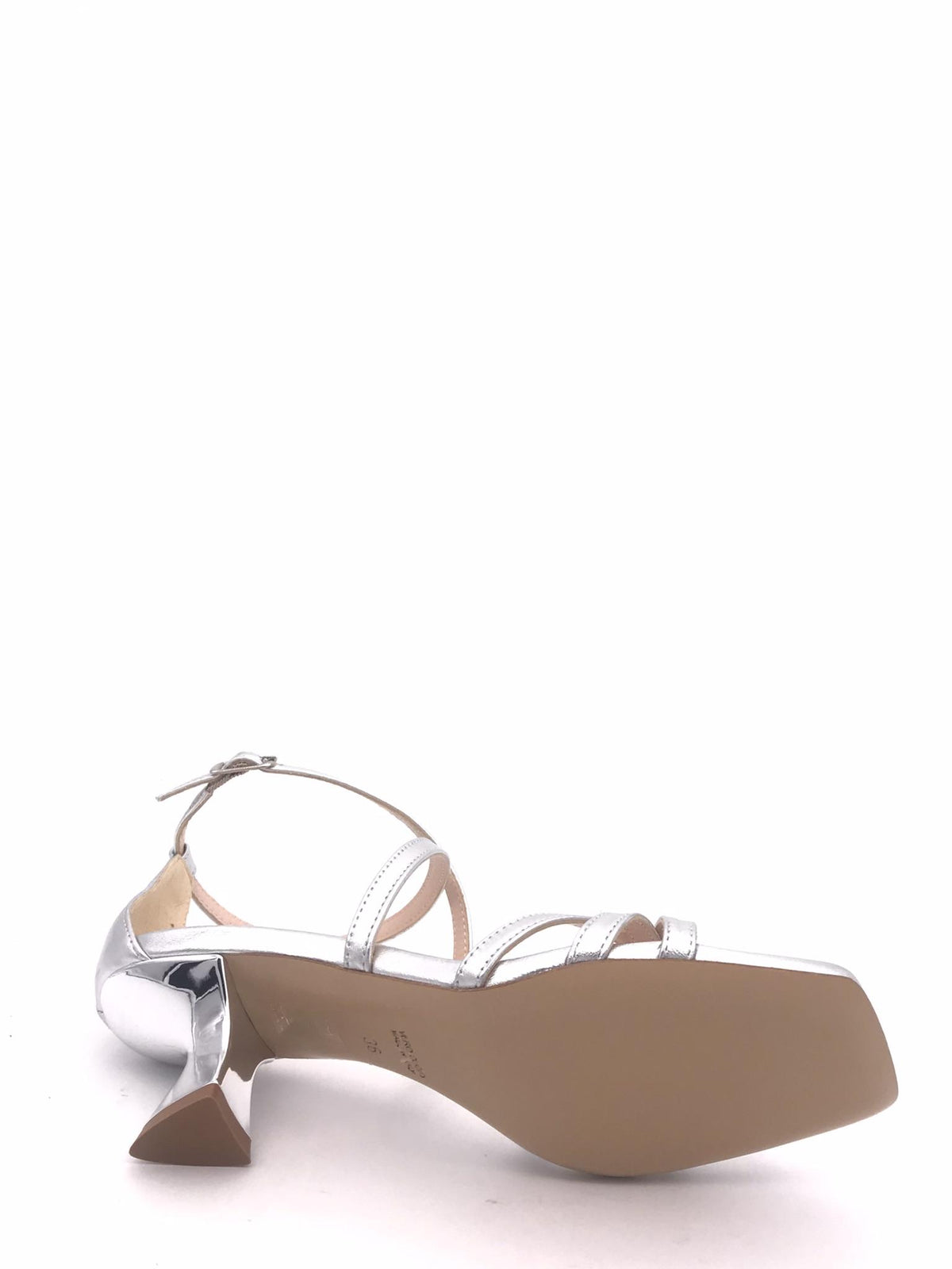 Sandalo Hola in pelle laminata argento 2901 ARGENTO ZULIAN 