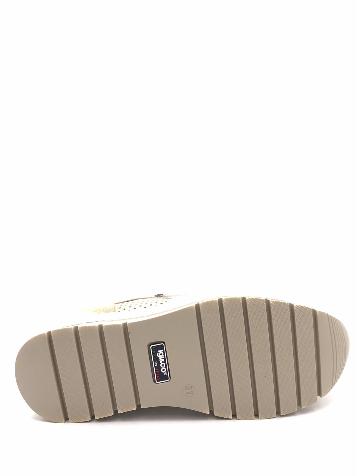 Sneakers donna Anika avorio-platino