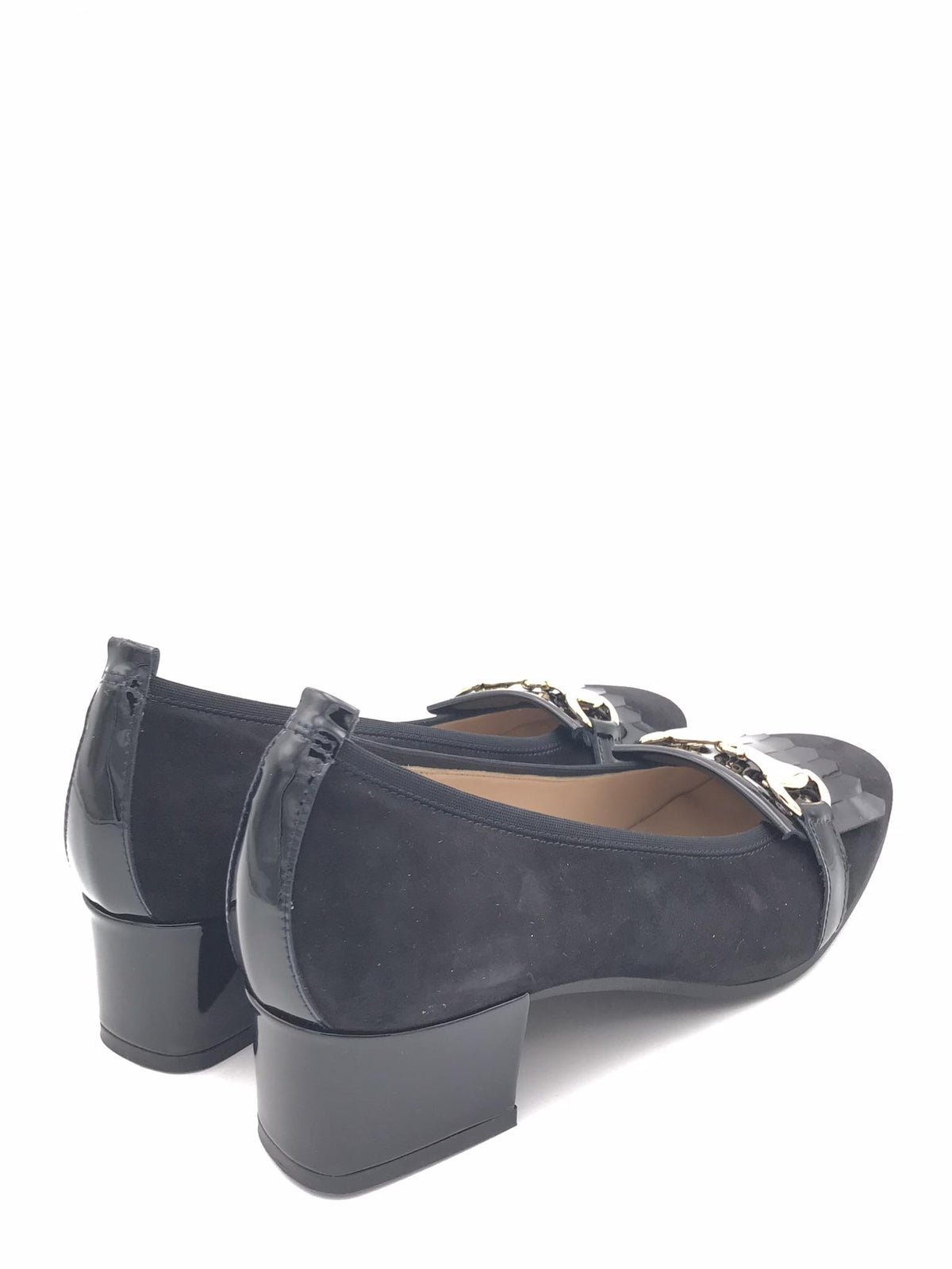 Decolletè Carla frangia in camoscio nero 831/F NERO ZULIAN 