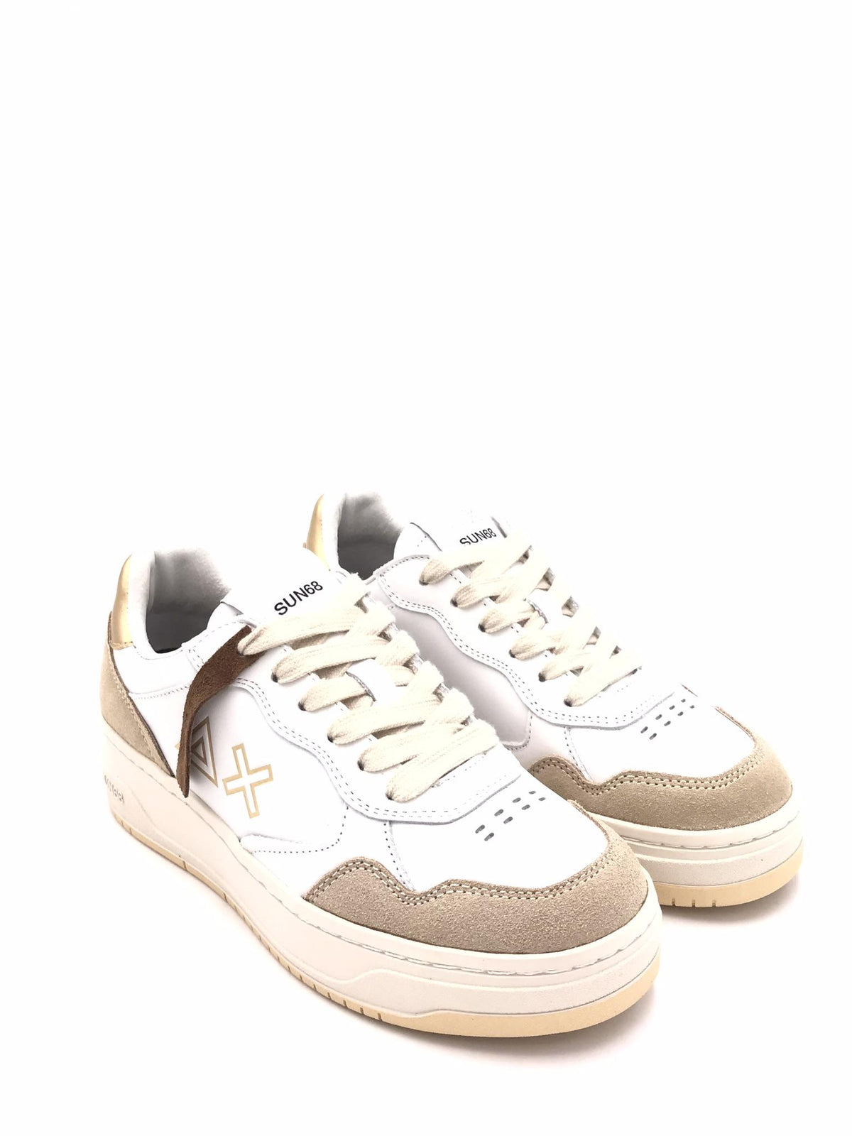 Sneakers basket love lady bianca-oro Z45244 BIANCA-ORO SUN 68 
