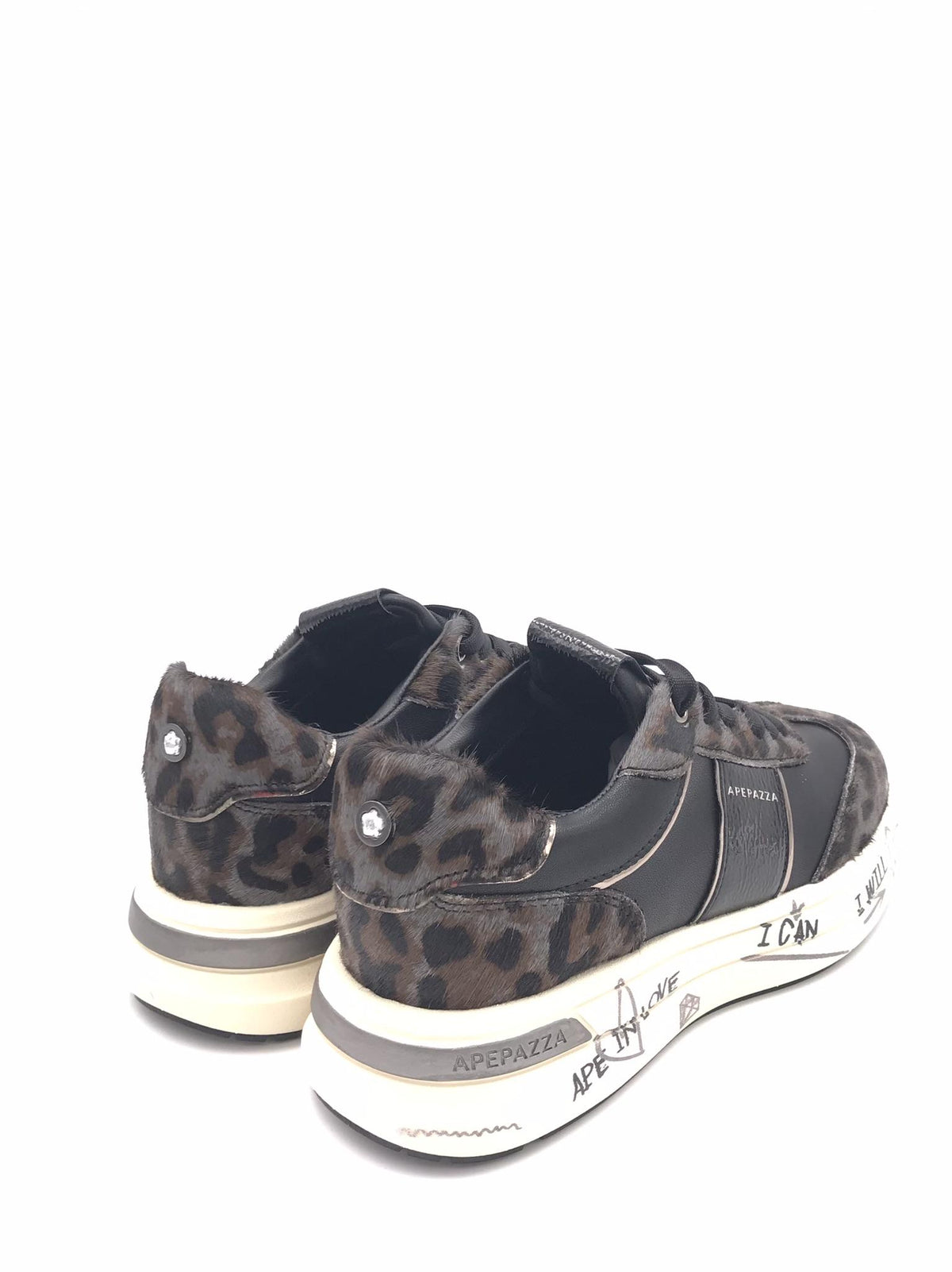 Sneakers Mallow nero-leo MALLOW01 LEONERO APEPAZZA 