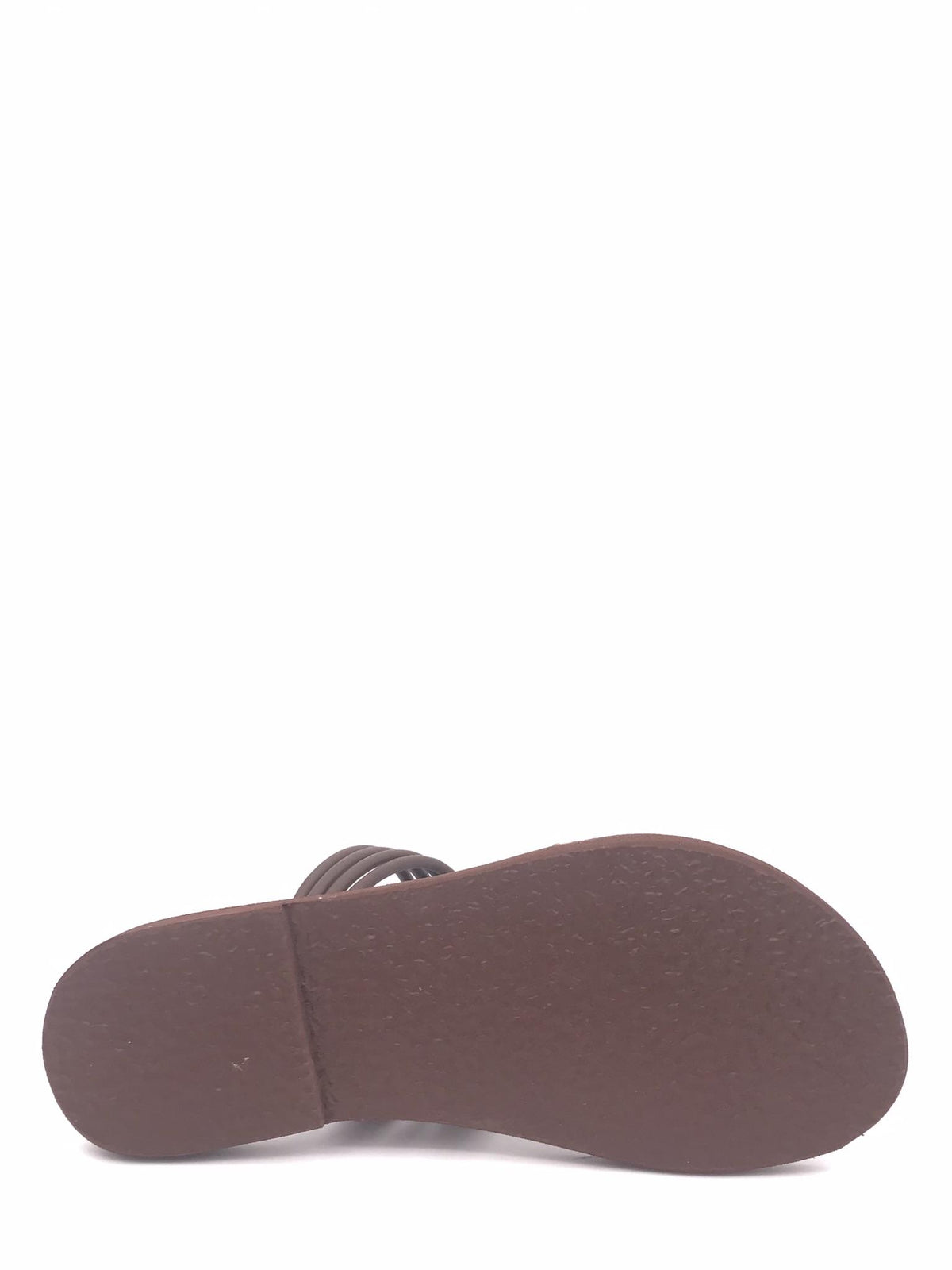 Ciabatte fascette in pelle marrone 1186 MARRONE LE SALENTINE 