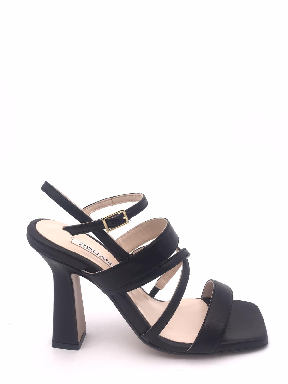 Sandalo Elena in pelle nera 1641 NERO ZULIAN 