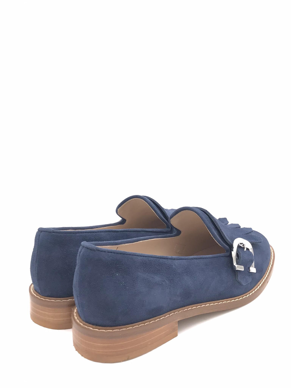 Mocassino Giusy camoscio blu