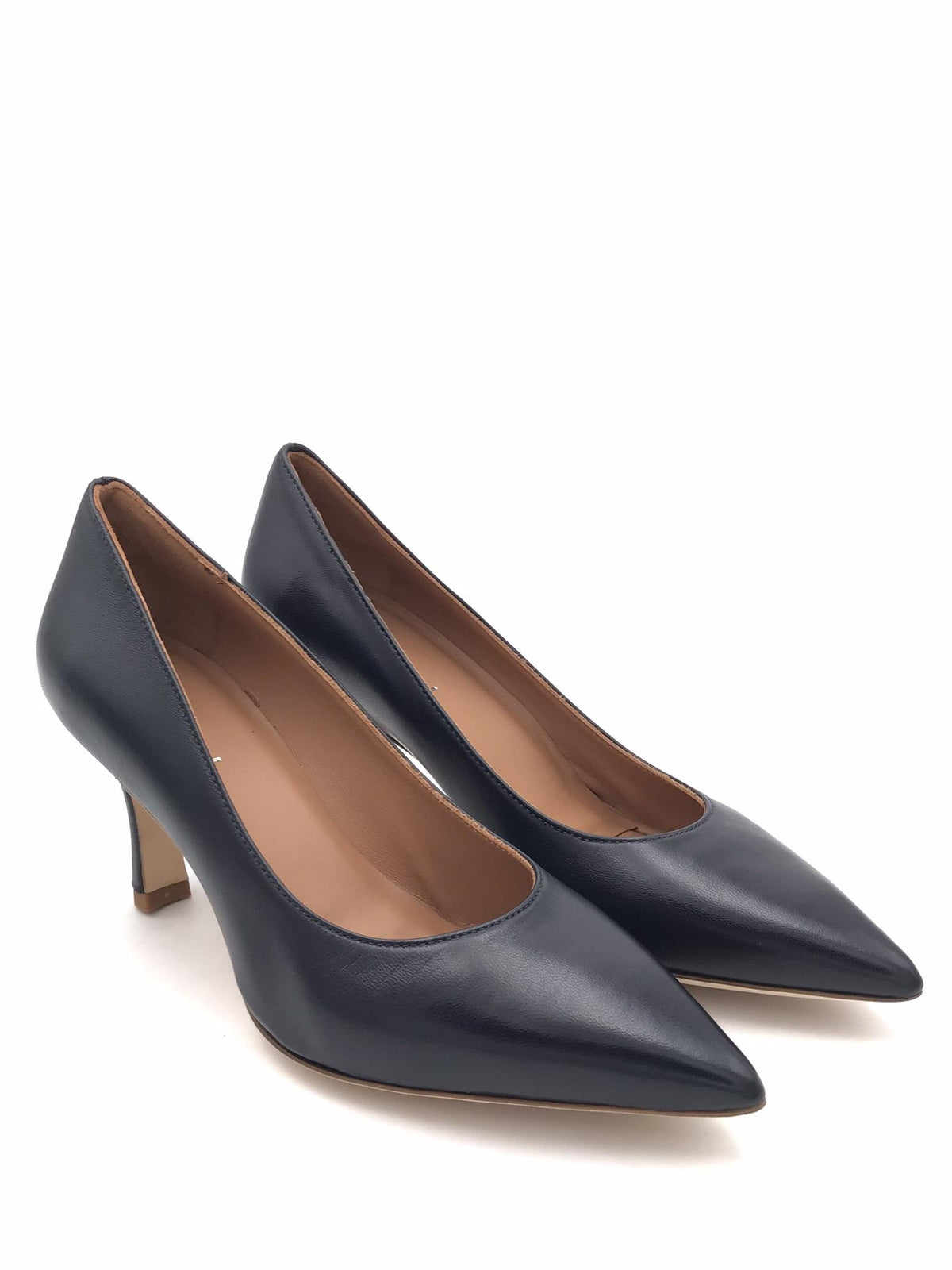 Decolletè Lory in nappa blu
