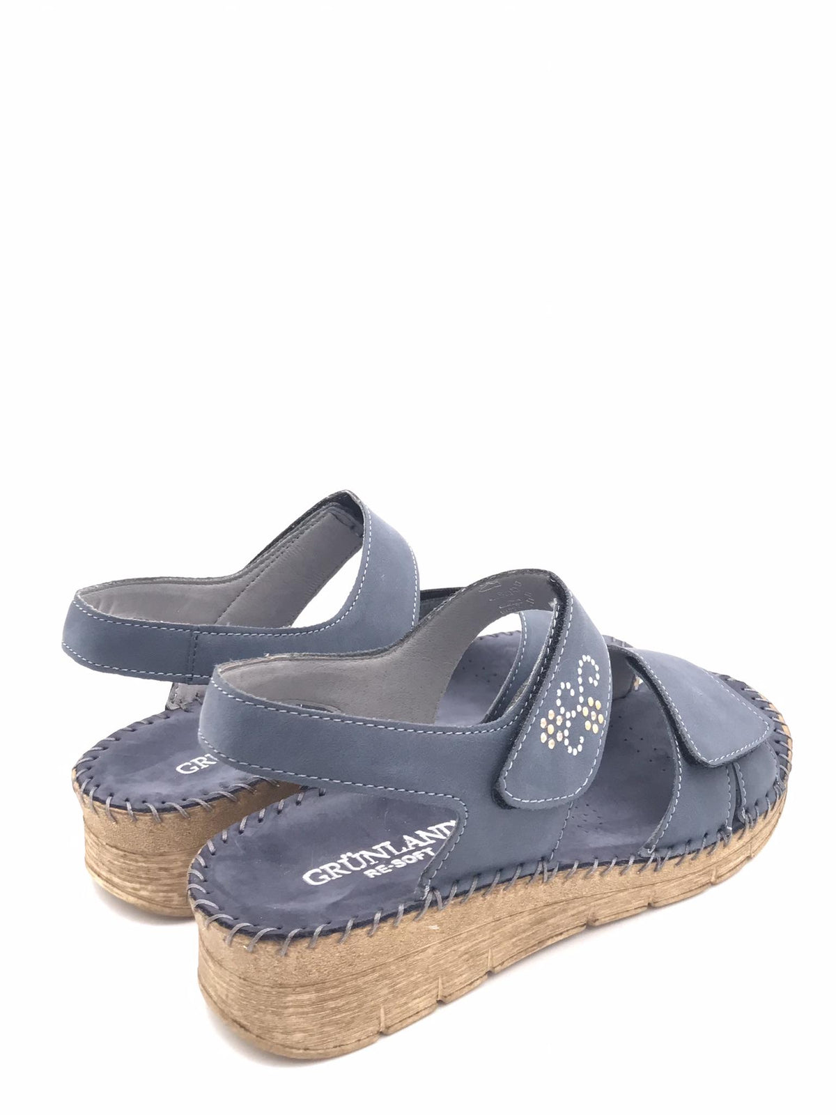 Sandalo Palo in nabuk blu SA 1975 BLU GRUNLAND 