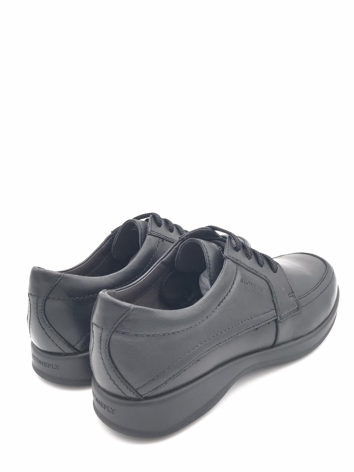 Scarpa Season allacciata in pelle nera 107615 NERO STONEFLY 