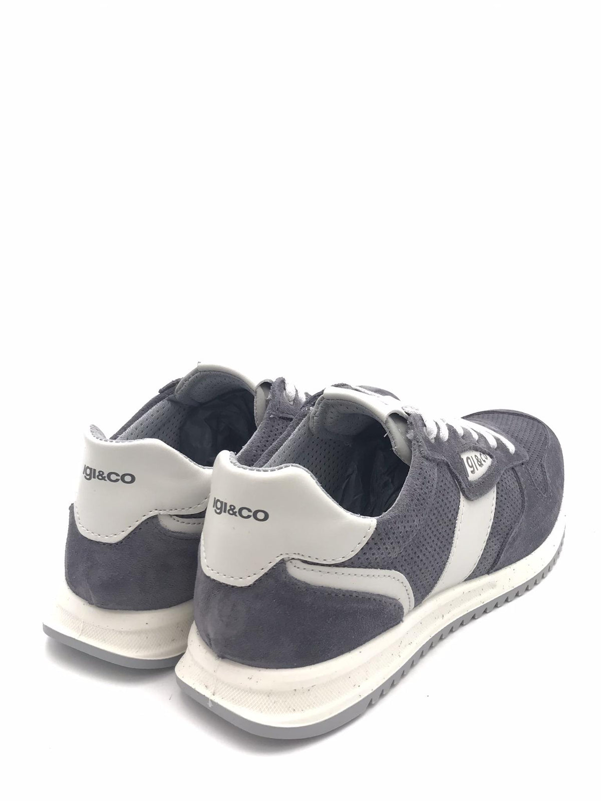 Sneakers Stuart in crosta forata jeans 1117011 JEANS IGI&CO 