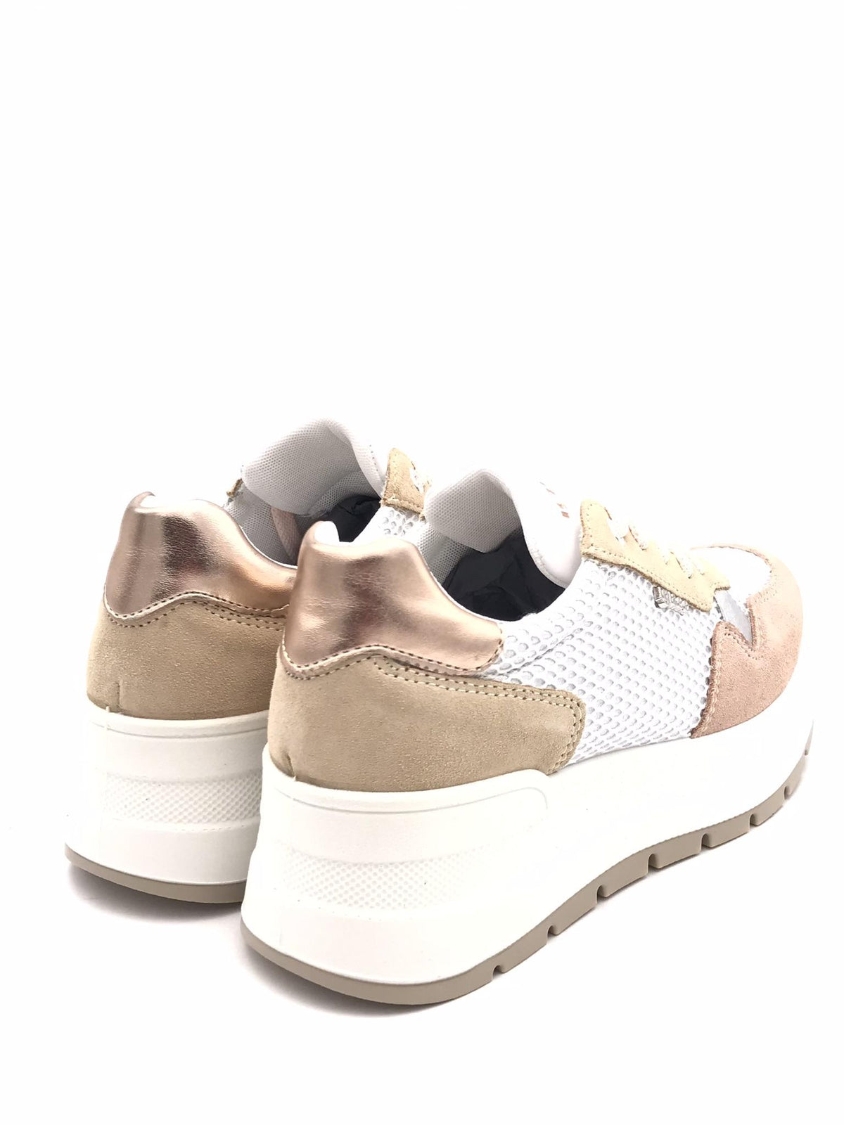 Sneakers donna Kola beige-rosa