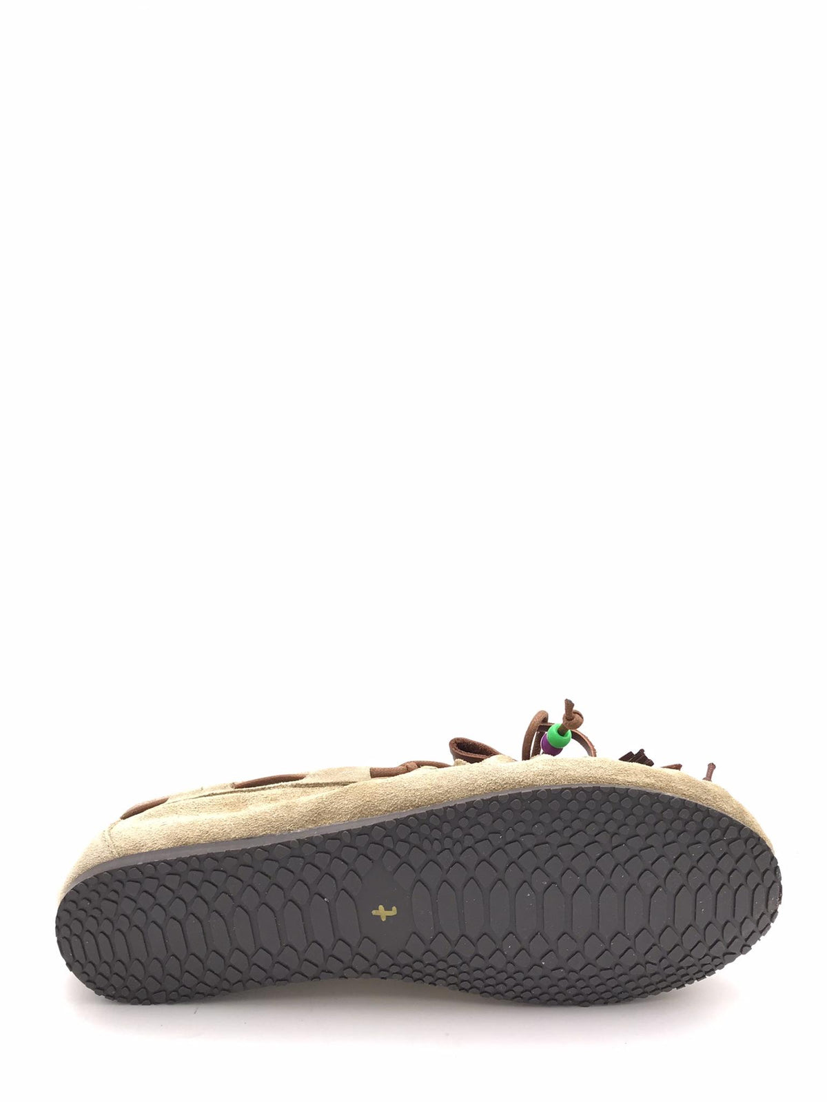 Mocassino in crosta beige con frange e nappine 5322 BEIGE OFFICINA 