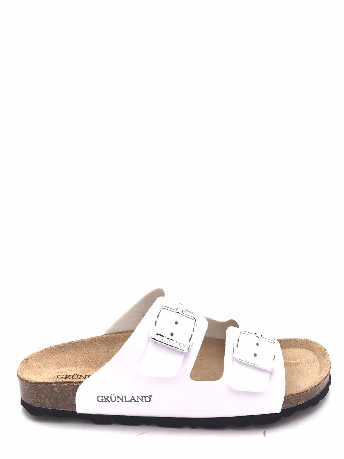 Ciabatta donna Sara doppia fascia bianca CB 4018 BIANCO GRUNLAND 