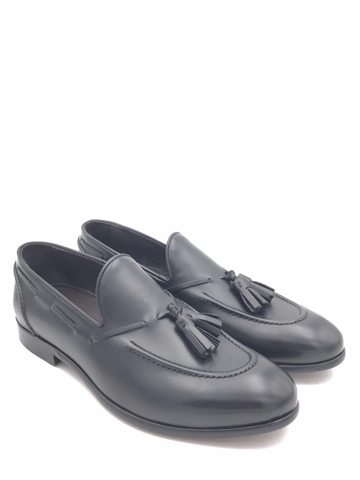Mocassino elegante uomo in pelle nera