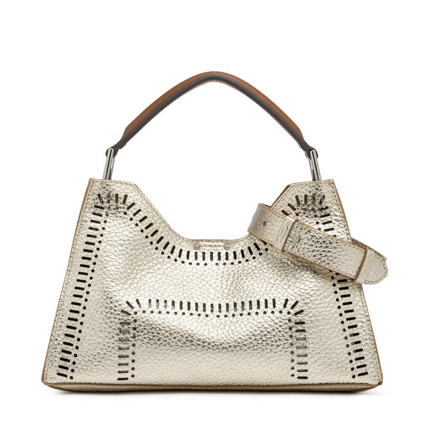 Borsa Aurora large light gold BS11536 PLATINO GIANNI CHIARINI 