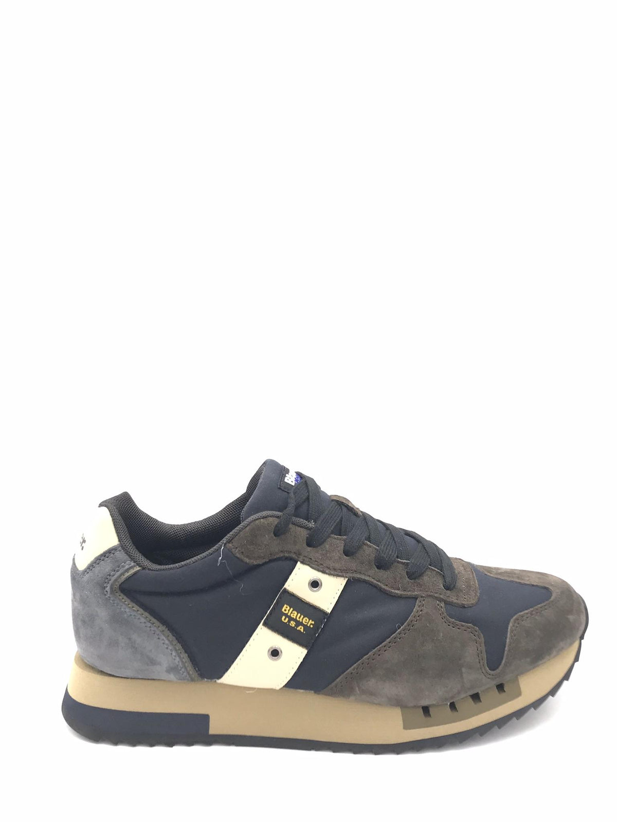 Sneakers queens blu-marrone QUEENS01 BLU-MARRONE BLAUER 