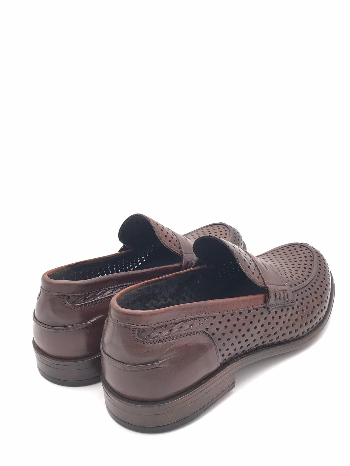 Mocassino college forato marrone 9972 MARRONE EXTON 