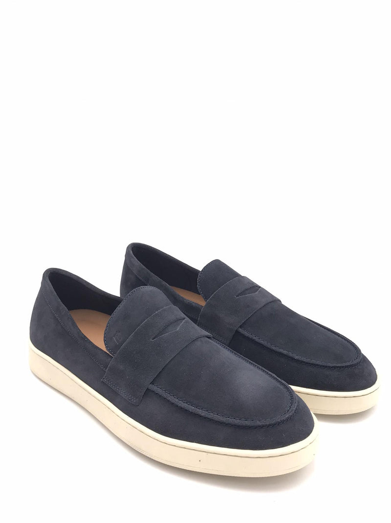 Mocassino in suede blu 24B4 BLU FRAU 